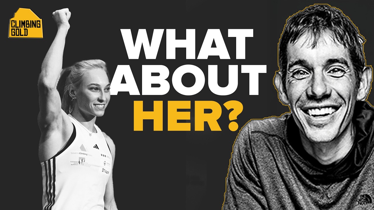 YouTube post by @ClimbingGold for Kodiak Cakes. Caption reads: [...] electrolyte water. Kodiak Cakes Find Kodiak....