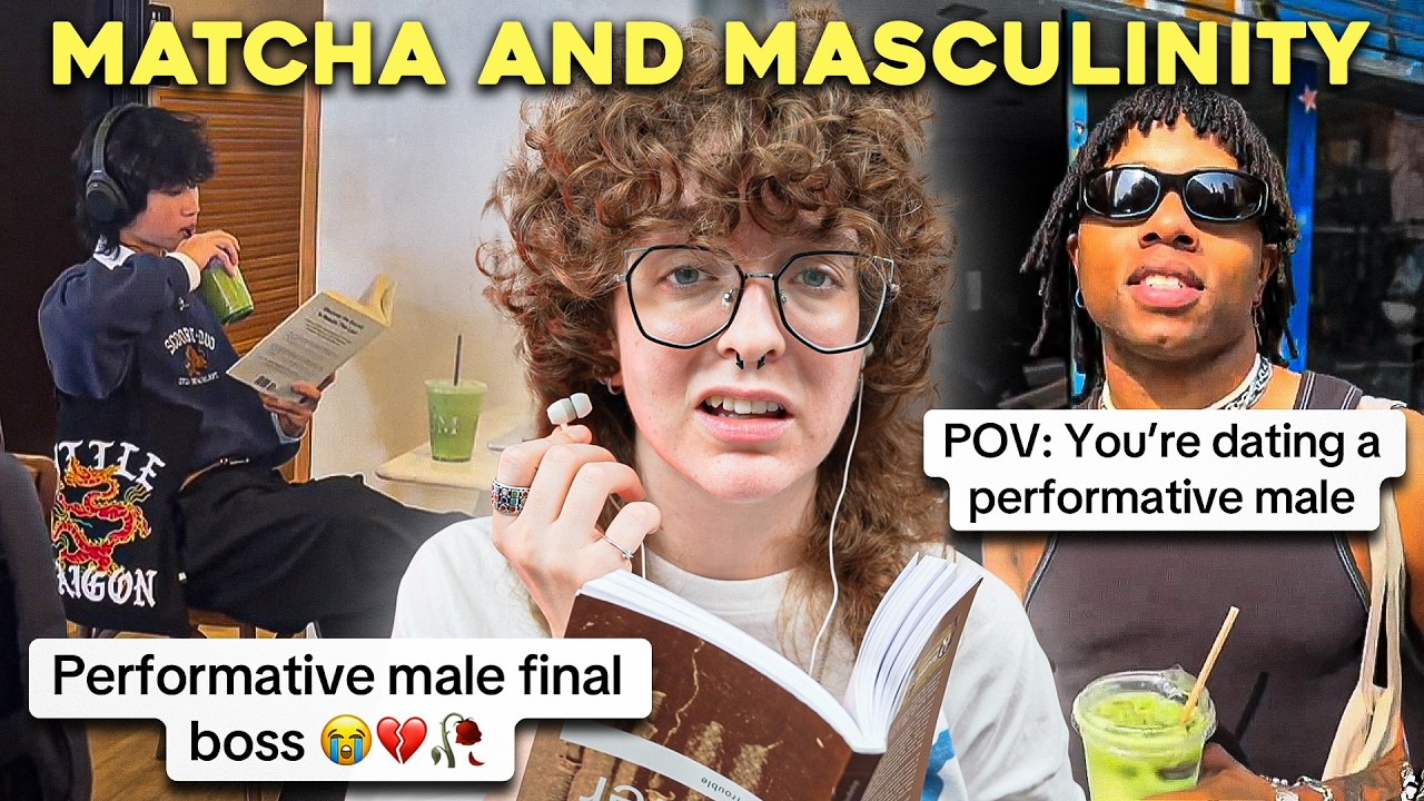 YouTube post by @funkyfrogbait for Ticketmaster. Caption reads: The "PERFORMATIVE MALE" Problem.