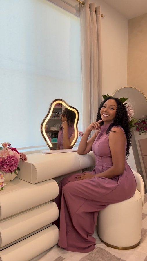 Instagram post by @mzbiancarenee for Homary. Caption reads: My favorite piece of furniture that took my....