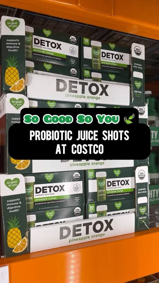 Instagram post by @costcothisweek for So Good So You. Caption reads: 🌟#AD So Good So You shots are now available....