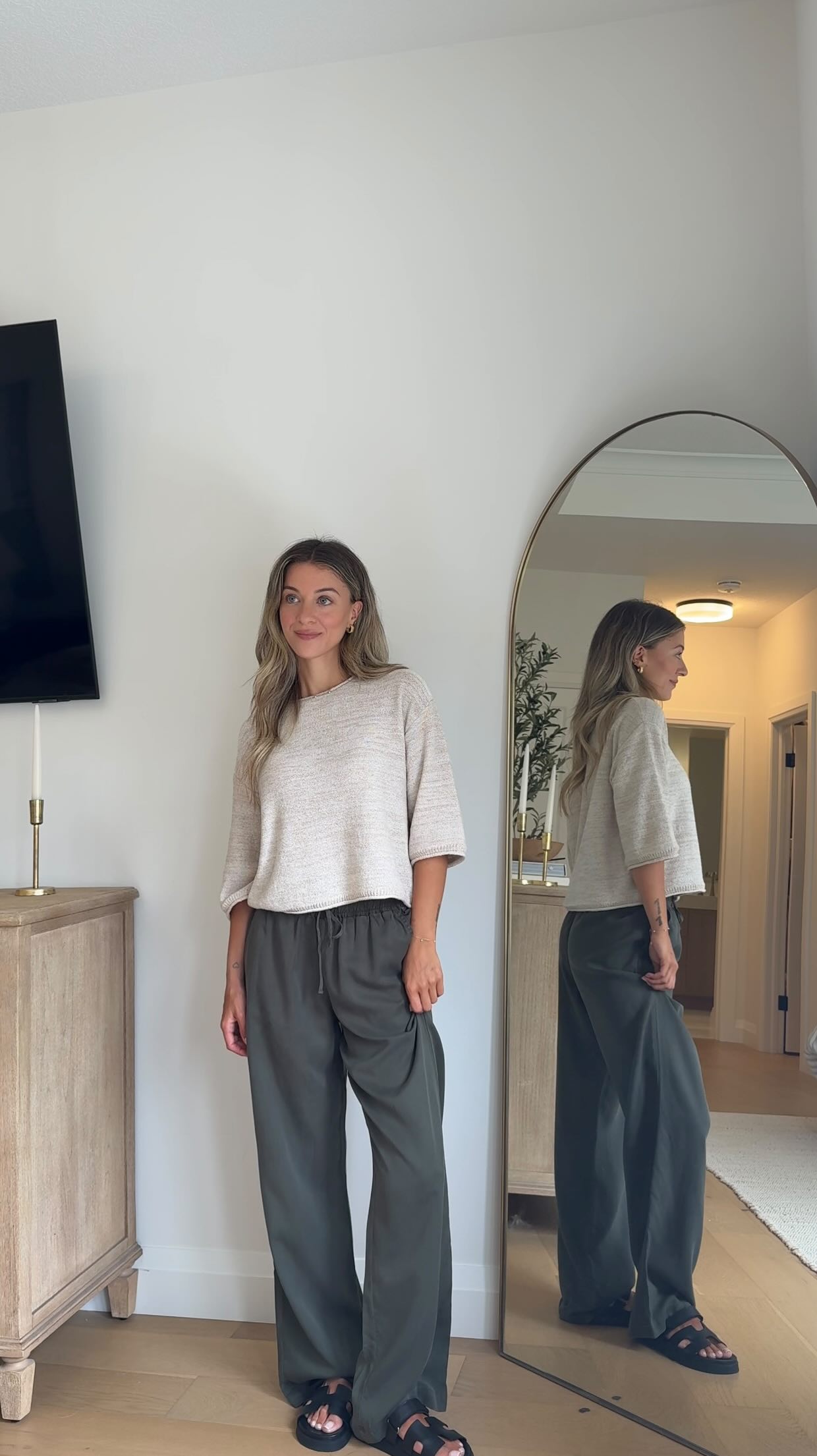 Instagram post by @melvalentini for Gentle Fawn. Caption reads: [...] lightweight and timeless pieces from....