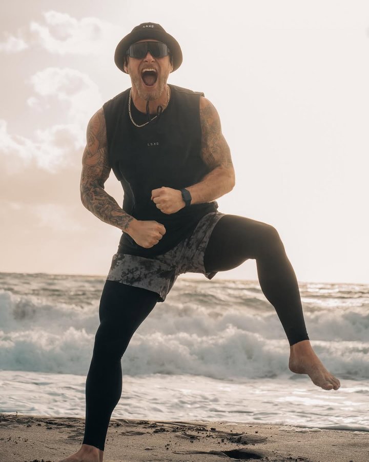 Instagram post by @derektpratt for TRIFECTA. Caption reads: Friday Mood: Dominate The Day! Anyone else love....