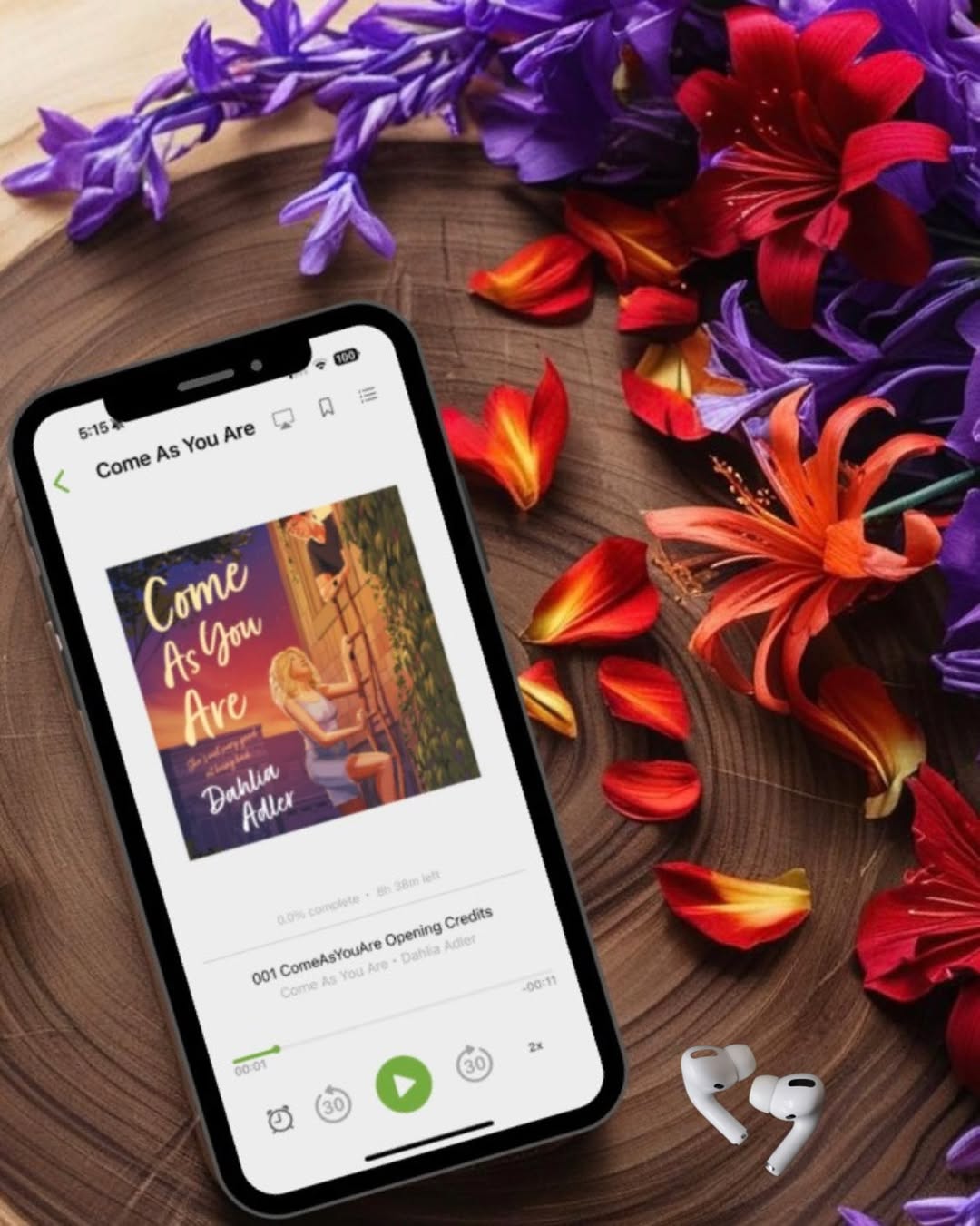 Instagram post by @bookstasamm for TLC Book Tours. Caption reads: 🎧Audiobook Feature🎧

📖 Come As You Are 
✍🏻....