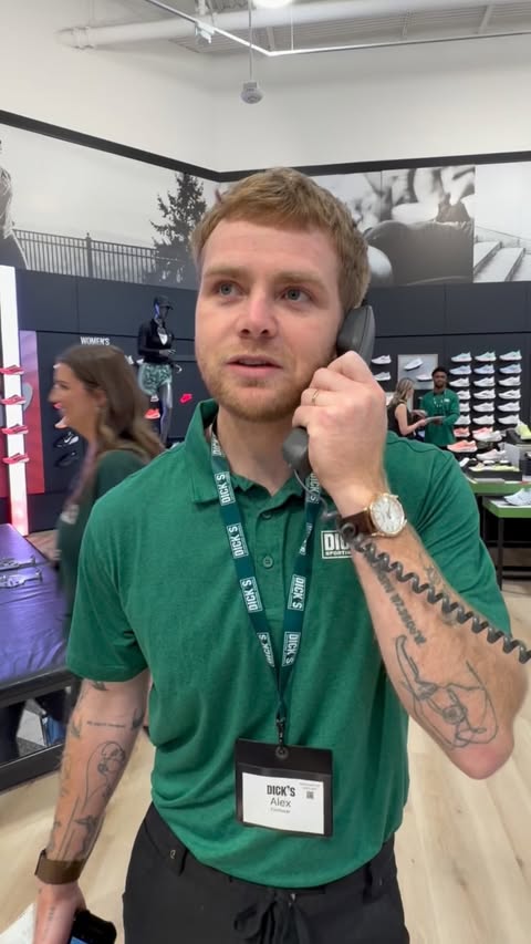 Instagram post by @alexwarren for DICK'S Sporting Goods. Caption reads: Why was I actually so nervous @dickssportinggoods....