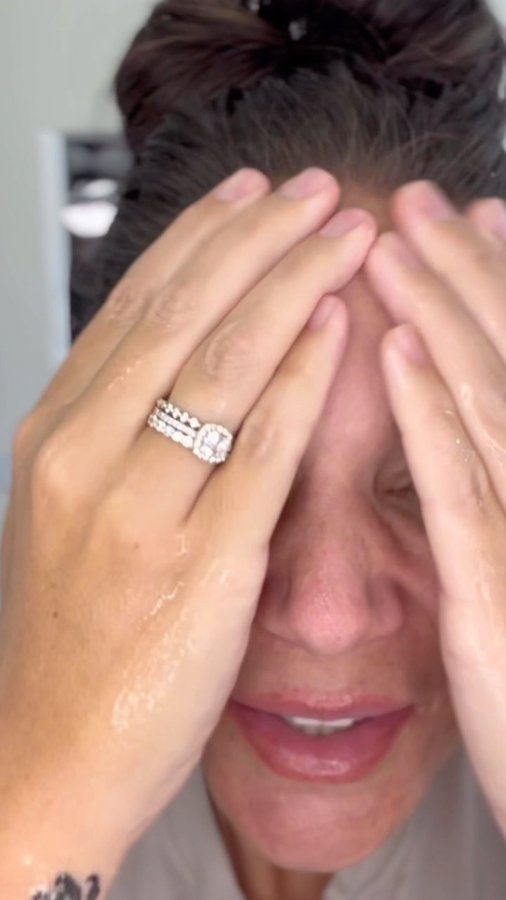 Instagram post by @heathercrock for Clean & Clear. Caption reads: Life can get busy, which means it can also be hard....