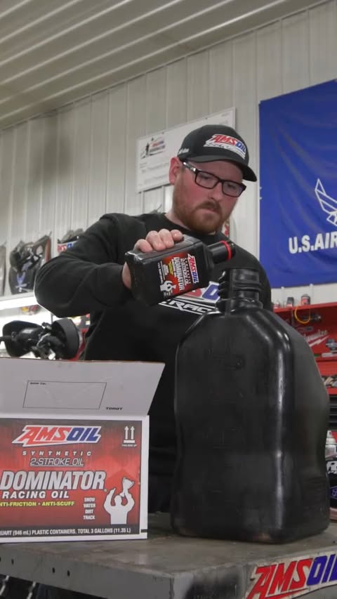 Instagram post by @snocross for AMSOIL INC. Caption reads: Turns out winning @snocross races takes a little....