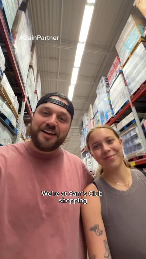 Instagram post by @_austin_wallace_ for I Love Gain. Caption reads: [...] find the new Gain scent at Sam’s club.....