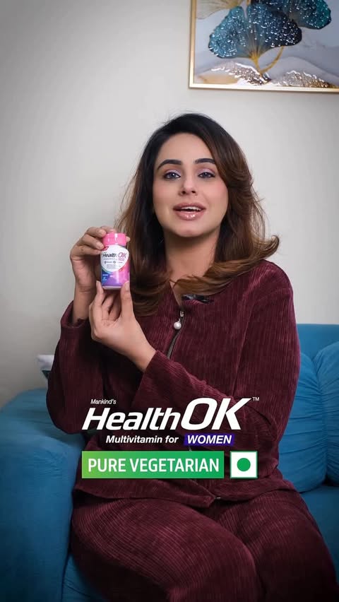 Instagram post by @mommylifediaries for HealthOK Tablets. Caption reads: Being a mom means constantly juggling between....
