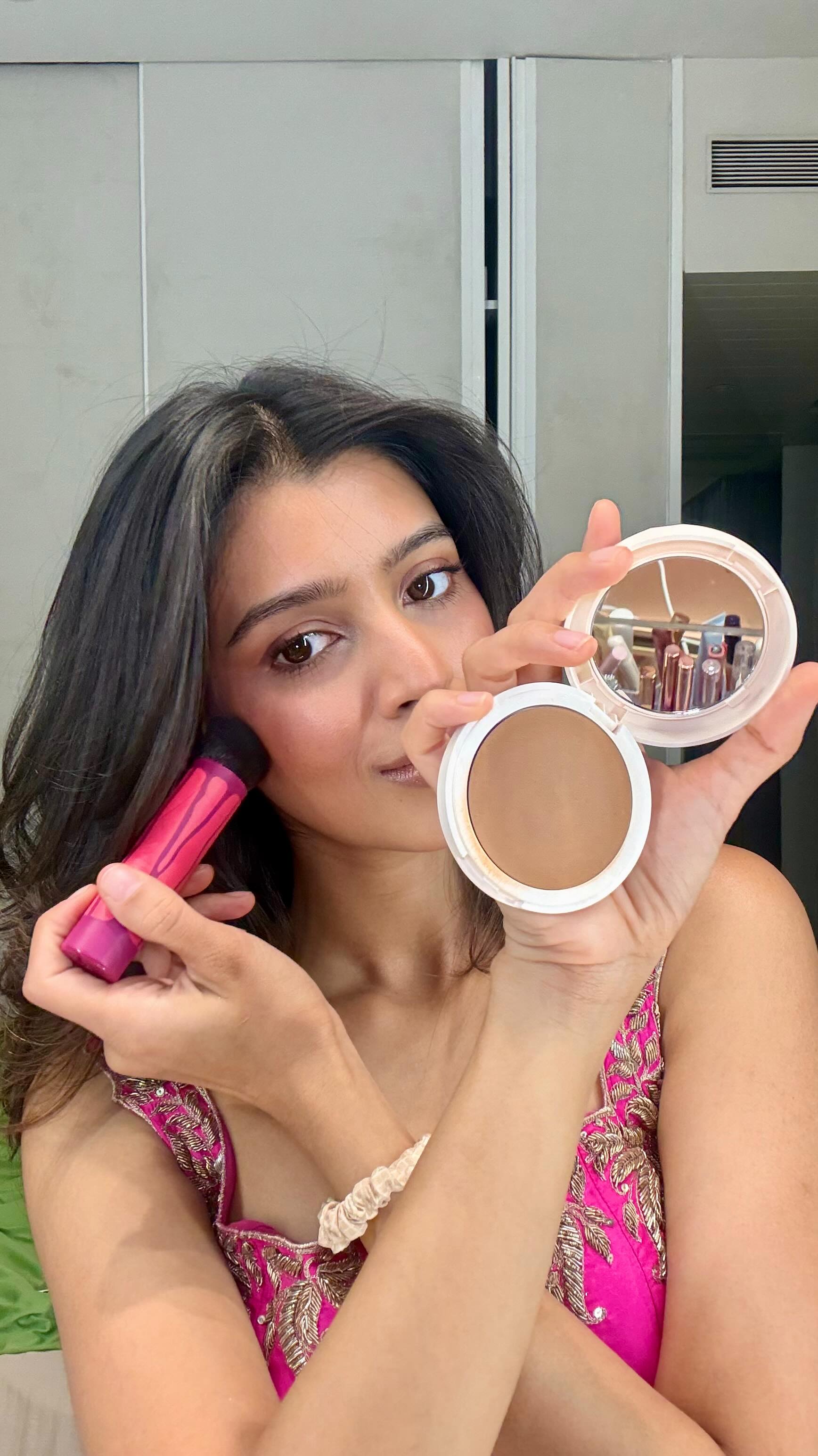 Instagram post by @rithink_skin for Benefit Cosmetics. Caption reads: this is why your makeup looks flat.

🔗 comment....