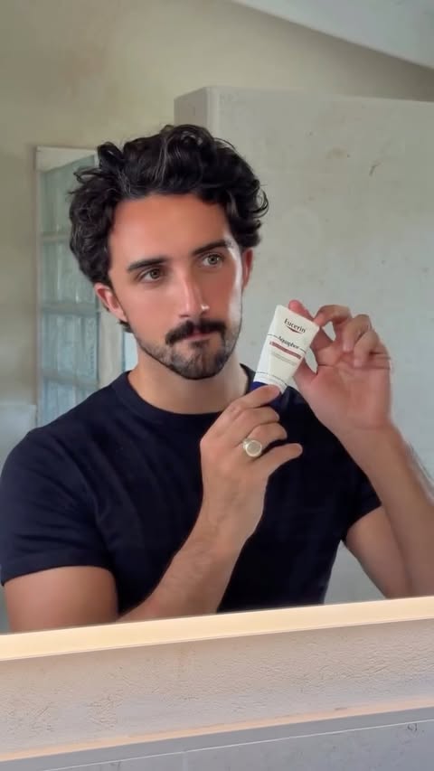 Instagram post by @chrisandjacob for Eucerin. Caption reads: We’ve been using @eucerin skincare as our one-stop....