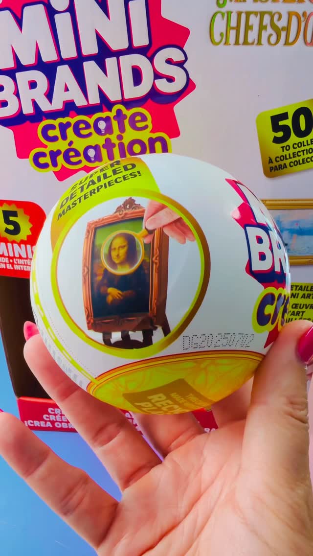 Instagram post by an influencer for Mini Brands. Caption reads: {AD} Let’s open some Mini Brands Masterpieces ASMR....