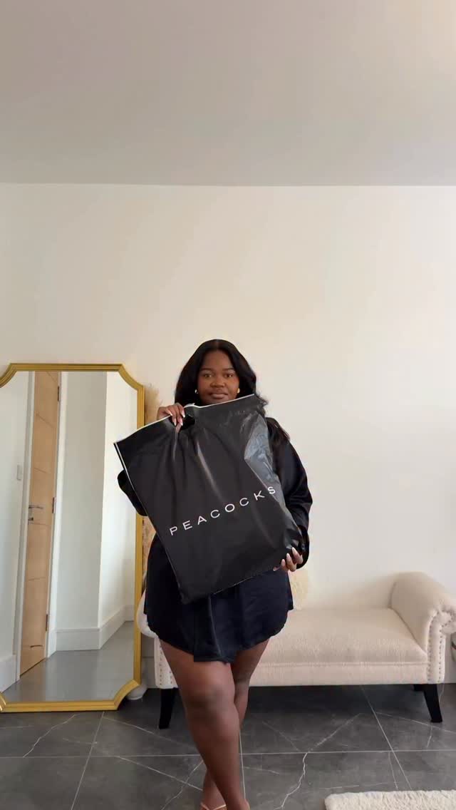 Instagram post by @samanthakashh for Peacocks. Caption reads: Party season outfit inspo from @peacocks_fashion ,....