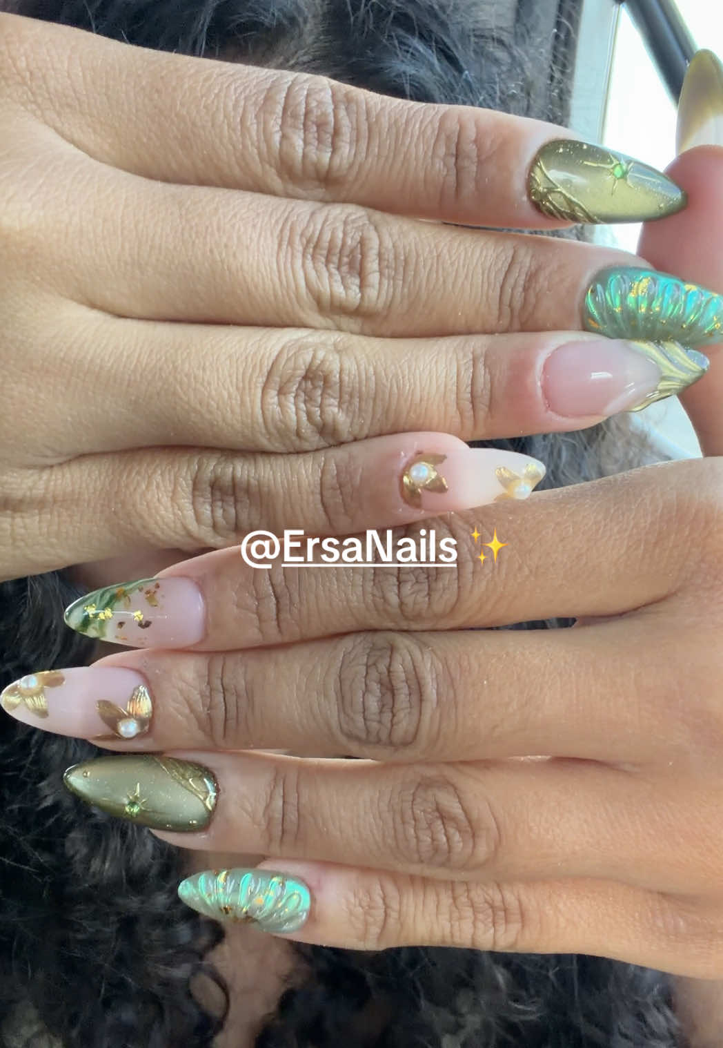 TikTok post by @maritzasinfiltro for Ersa Nails. Caption reads: me everytime i’m otw to the function @Ersa Nails....