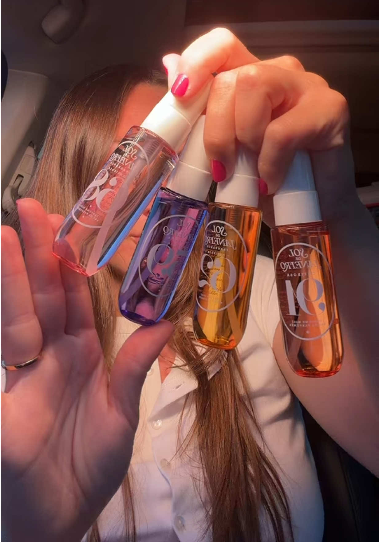 TikTok post by @daniellamagee for Sol de Janeiro. Caption reads: [...] the best scents 😍 @Sol de Janeiro....