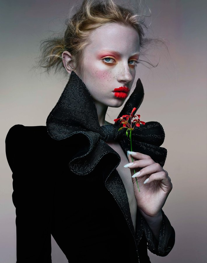 Instagram post by @nick_knight for Maison Margiela. Caption reads: [...] , @rahulmishra_7 , @robertwun ,....