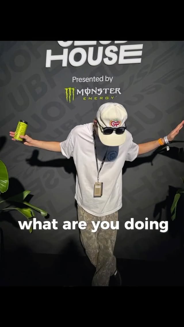 Instagram post by @averagef1consumer for Monster Energy. Caption reads: [...] #motorsports #miami #tiktokclubhouse....