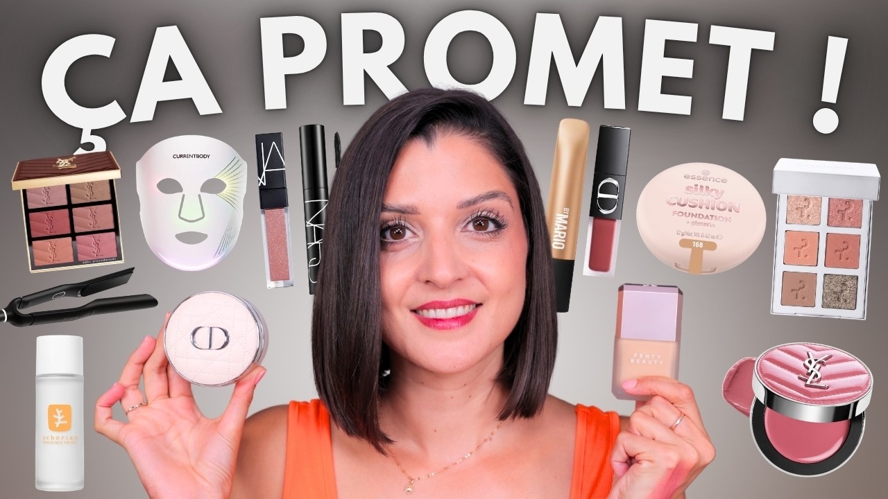 YouTube post by @LaLogedeGabrielle for currentbody. Caption reads: [...] mascara, lip products, Currentbody LED....