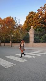 Instagram post by @shealeighmills for Red Dress. Caption reads: new traditions in New England 🍂🌊🦪⛵️🍁🇺🇸🦞⚓️....