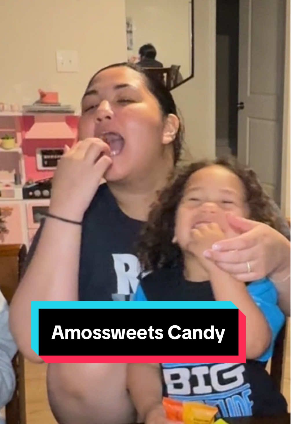 TikTok post by @kitkatvales for Amos Sweets. Caption reads: [...] absolute favorite candy 😍 @Amos Sweets ....