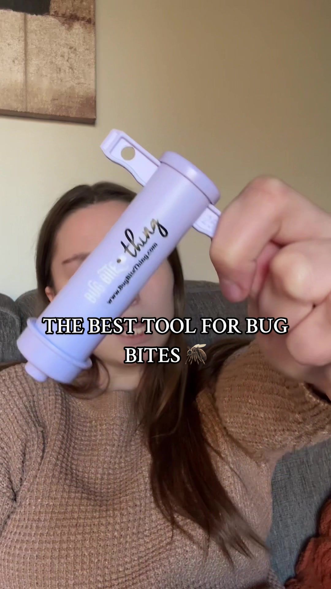 TikTok post by @leahheff for Bug Bite Thing. Caption reads: [...] my holy grail next summer 🦟🐜🙌🏻 @Bug Bite....