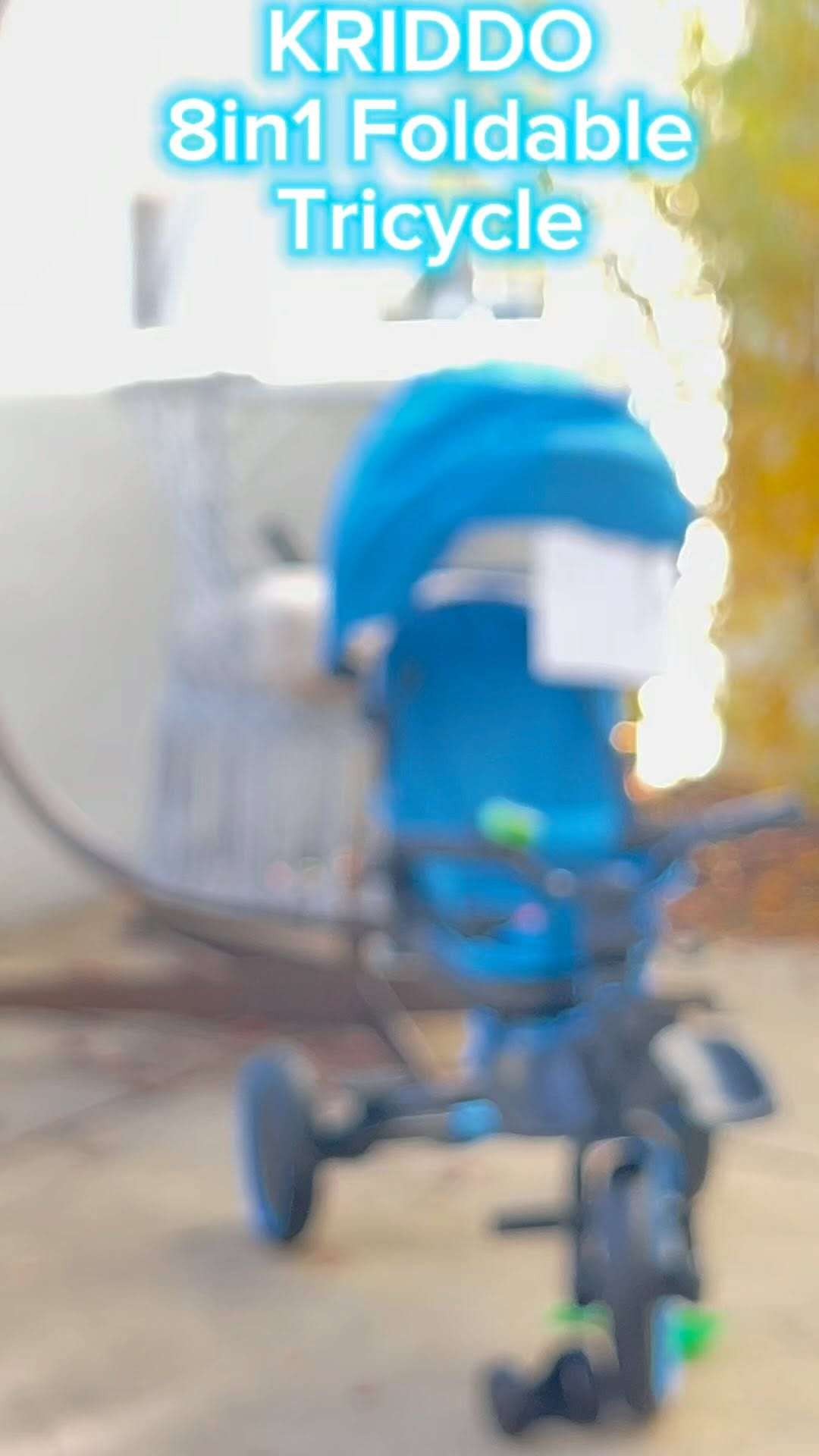 Instagram post by @kanikaugc for KRIDDO. Caption reads: “From stroller to balance bike, the Kriddo 8-in-1....