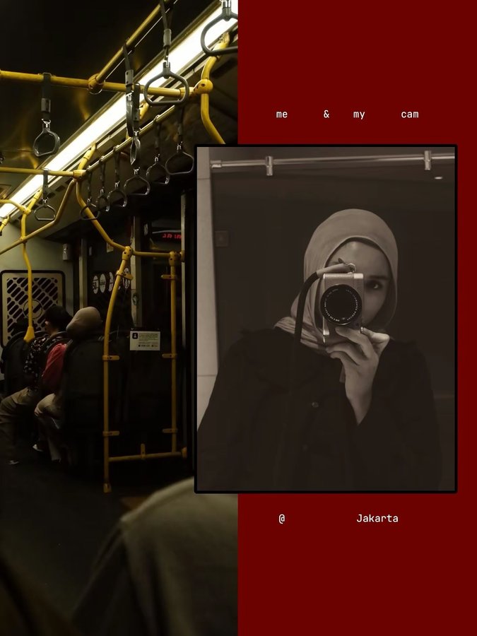 Instagram post by @annisaaprr for Fujifilm. Caption reads: Biasa unggah di Tiktok, sekarang mirroring ke....