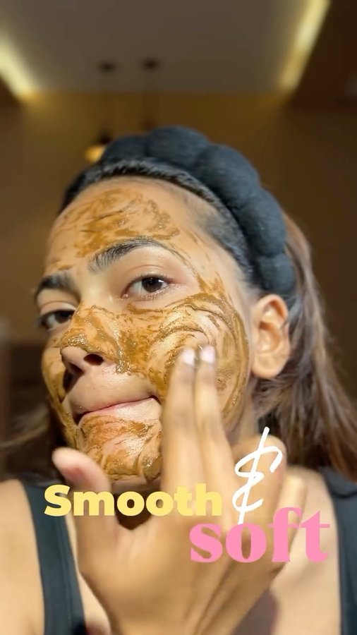 Instagram post by @meenallll____ for The Tribe Concepts. Caption reads: Glowing skin routine with @thetribeconcepts....