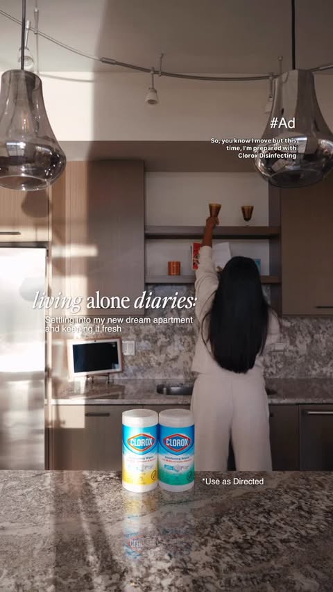 Instagram post by @amanirakeia for Clorox. Caption reads: [...] In little corners, to be exact. @clorox....
