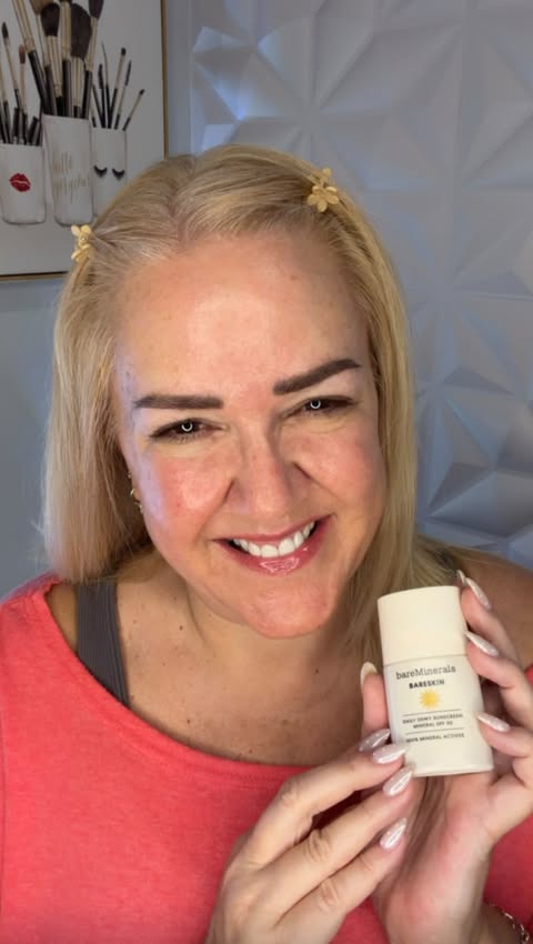 Instagram post by @torileesbeautymix for bareMinerals. Caption reads: NEW from @bareminerals BARESKIN Daily Dewy [...].