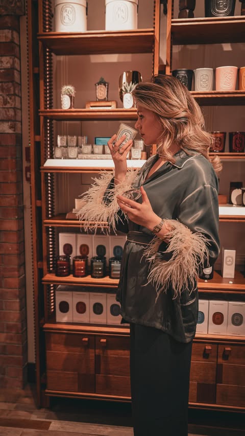 Instagram post by @saff_michaelis for Jo Malone London. Caption reads: A girls’ night out! 🍿🥂 @gabriellamccoy x....