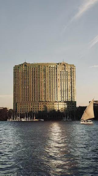 Instagram post by @chhaviverg for Four Seasons. Caption reads: Checking into @fscaironp, one of my top....