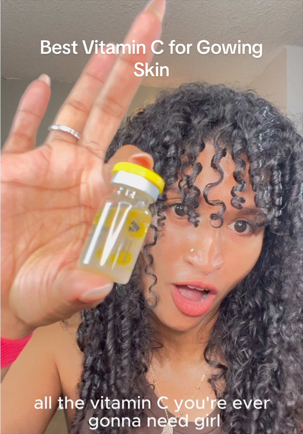 TikTok post by @beautywithmagaly for Madeca Derma. Caption reads: Struggling with melasma, dark spots, or uneven....