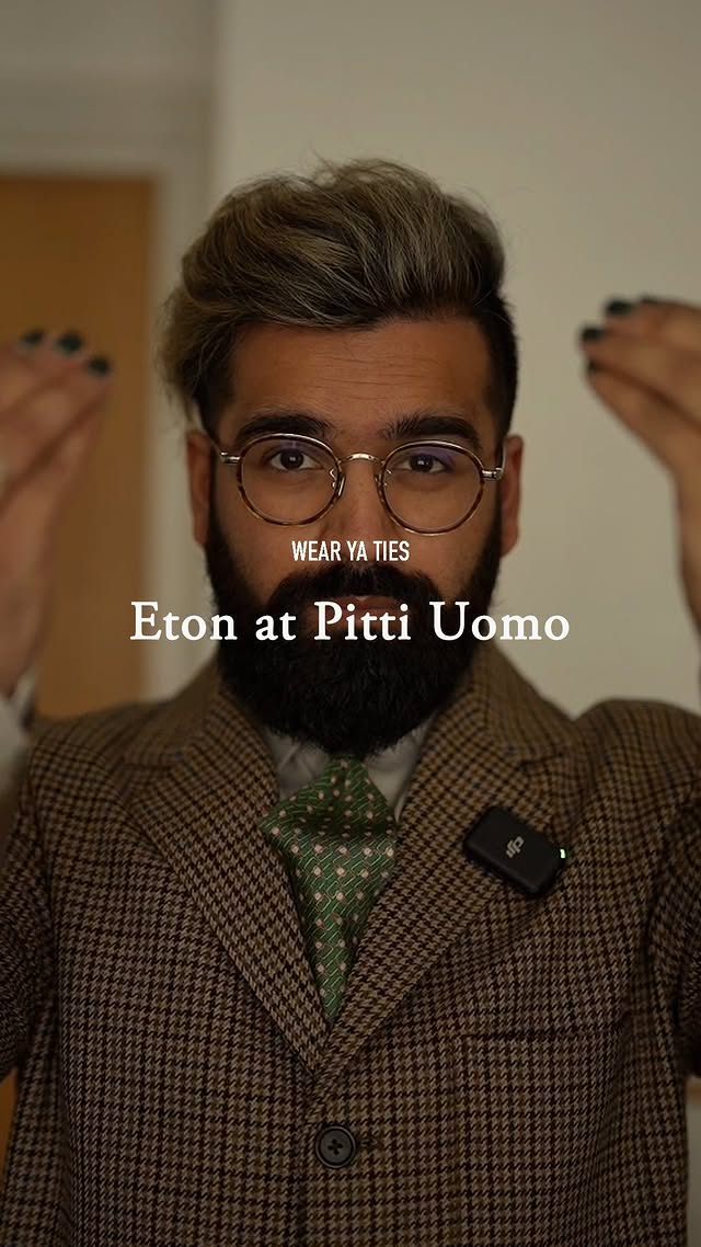 Instagram post by @rkzuk for Eton Shirts. Caption reads: #Gifted • The wonderful folks at @etonshirts....