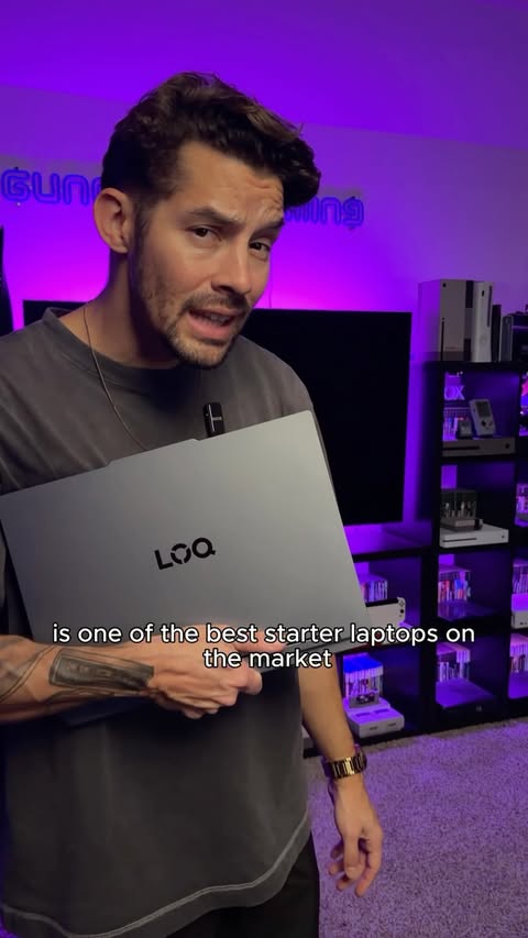Instagram post by @gunchuckgaming for Lenovo Legion. Caption reads: Desktop performance in a portable form factor 👌🏼....