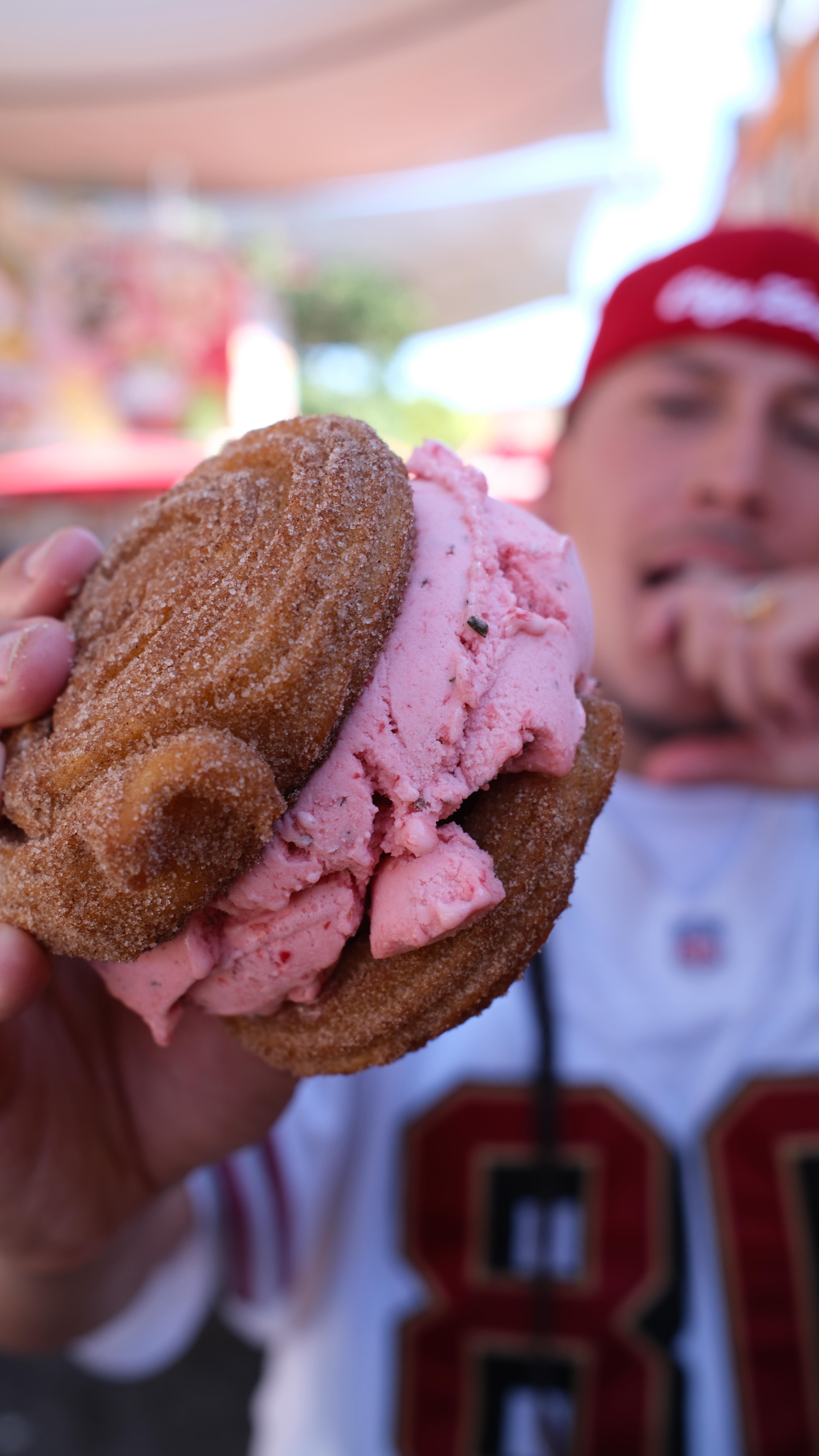 Instagram post by @thesnacksensei for Toyota USA. Caption reads: Trying California State Fair Food! 
#toyotapartner....
