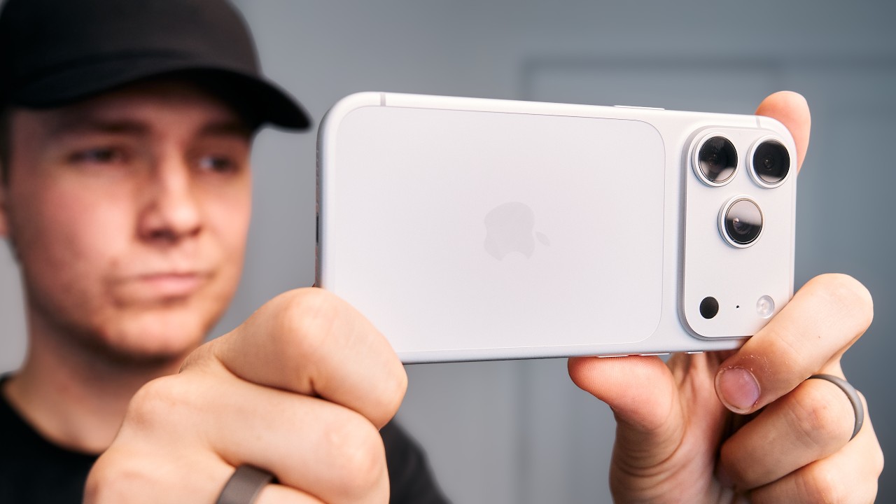 YouTube post by @austinbrady for Moment. Caption reads: iPhone 17 Pro Review: 30 Days Later!.