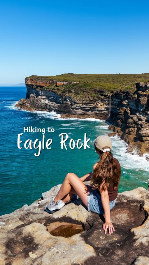 Instagram post by @roz_and_loz for AllTrails. Caption reads: 👇 This is our new FAVOURITE hike near Sydney. 📌....