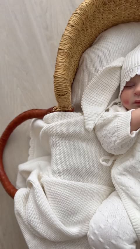Instagram post by an influencer for Avalia Kids. Caption reads: Almost forgot how much i love babies in all white....