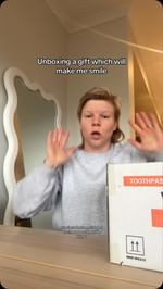 Instagram post by @jwaterhouse21 for White Glo. Caption reads: This is so cool! 😬 thank you @white.glo 🤍....