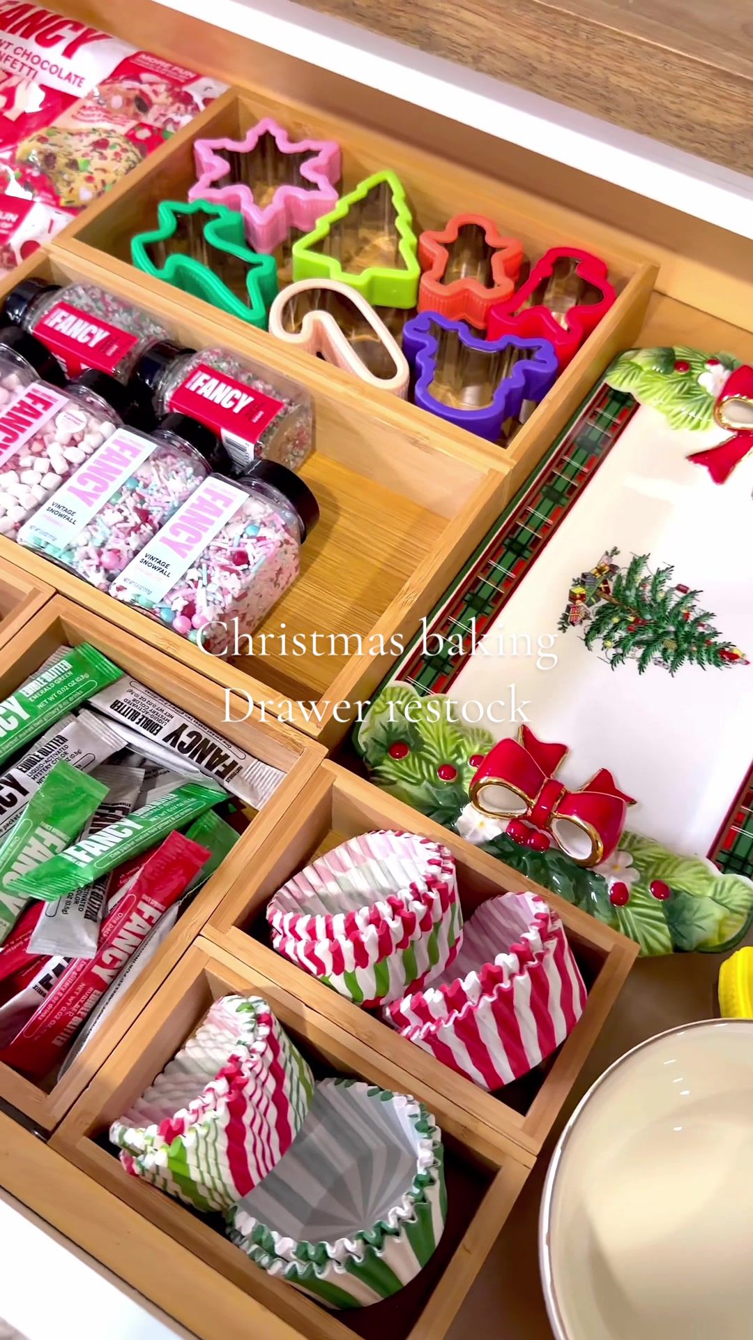 TikTok post by @rosannagray150 for Fancy Sprinkles. Caption reads: ASMR holiday restock 🎄✨ The limited edition....