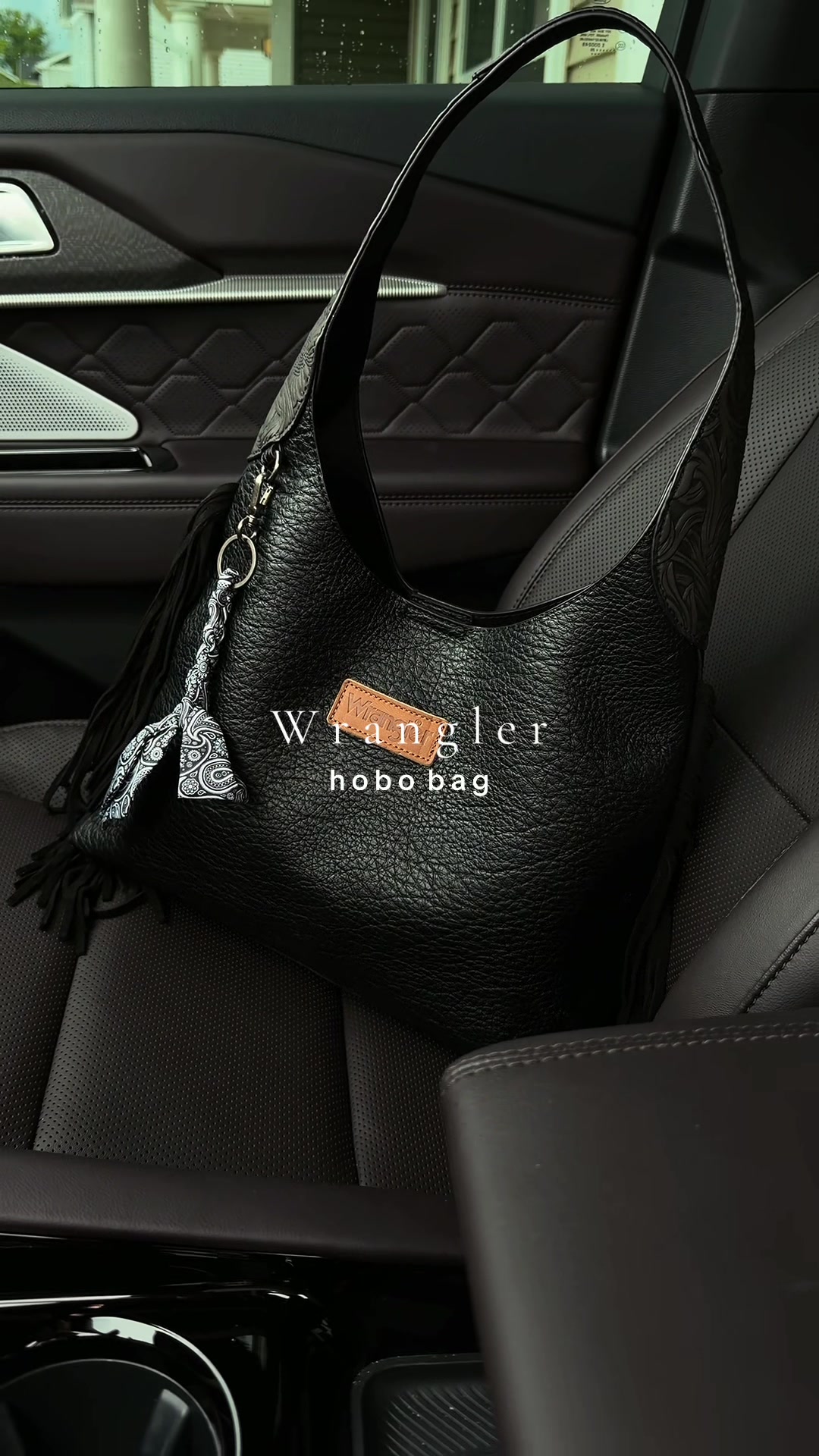 TikTok post by @katiegraff2 for Vaqueras Outfitters. Caption reads: Obsessed with this one in black 🖤 @Vaqueras....
