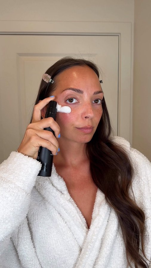 Instagram post by @whitneykshepherd for DIME Beauty. Caption reads: [...] purchase! #DIMEpartner @dimebeautyco Creamy....