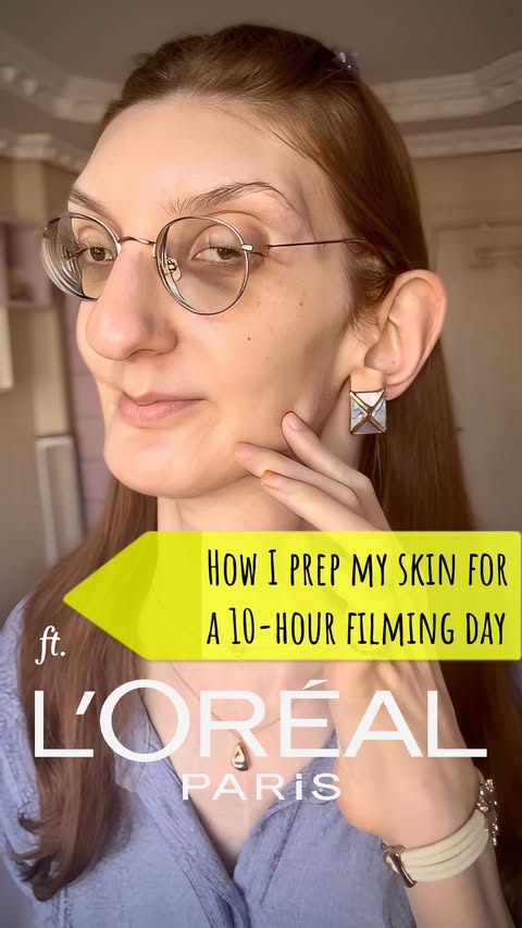 Instagram post by @rumeysagelgi for L'Oréal ContentPRO. Caption reads: Filming days can last up to half a day, so it’s....