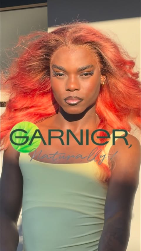 Instagram post by @advise.langa for Garnier. Caption reads: [...] season, I’m bringing the warmth with Garnier....