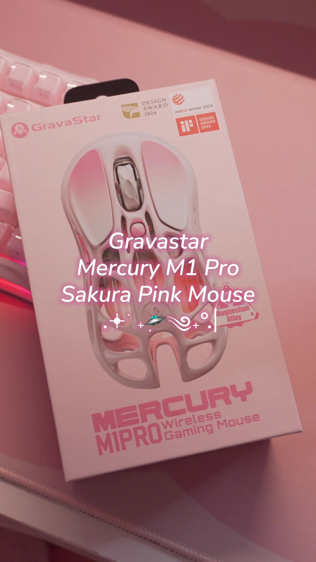 TikTok post by @jessimomoko for GravaStar. Caption reads: [...] vibes in the cutest way possible!....