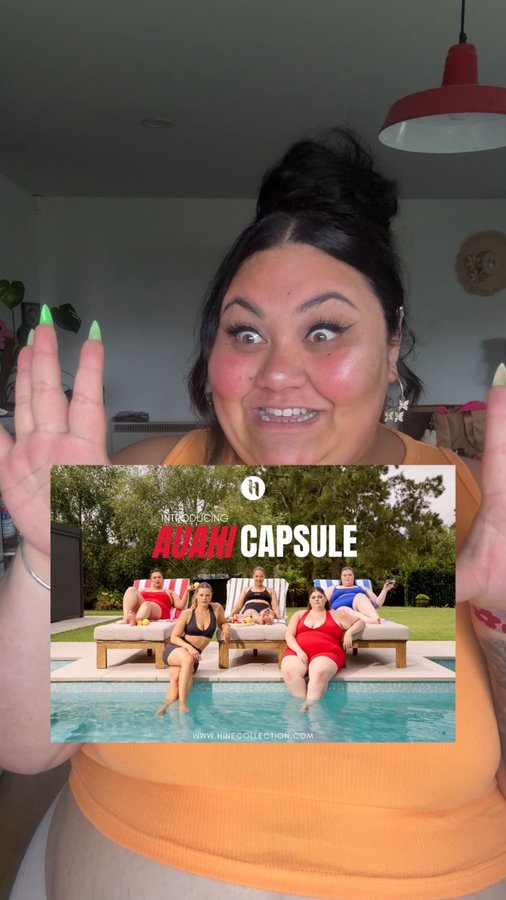 Instagram post by @pori.mahmah for Hine Collection. Caption reads: [...] on pieces from the JUST RELEASED....