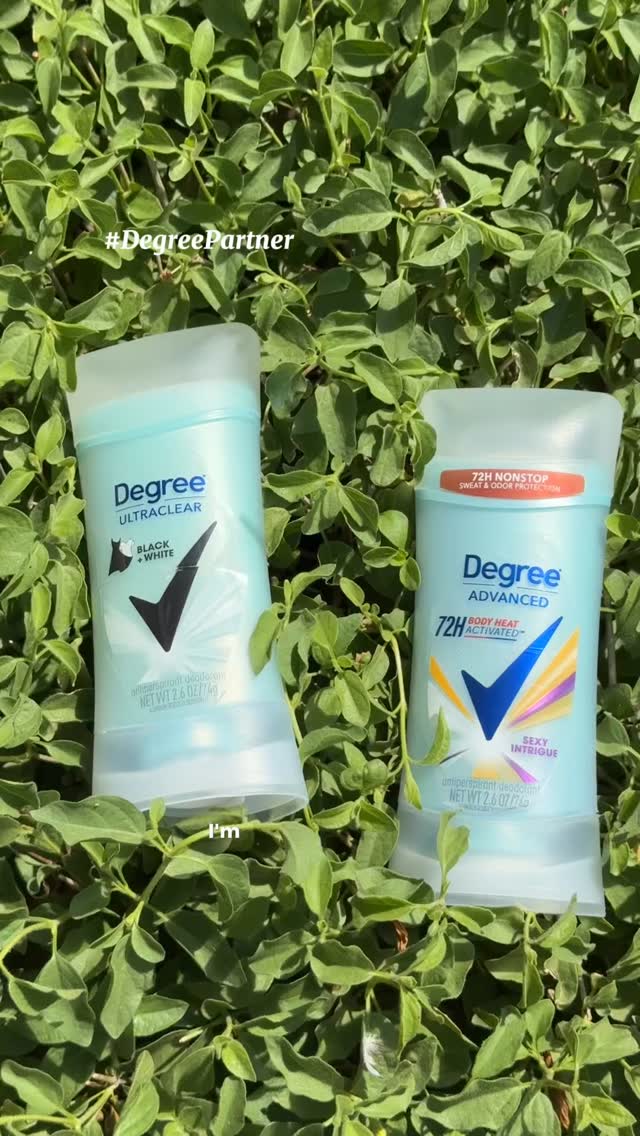 Instagram post by @paigewithababyface for Degree. Caption reads: #DegreePartner These mini Degree deodorants were....