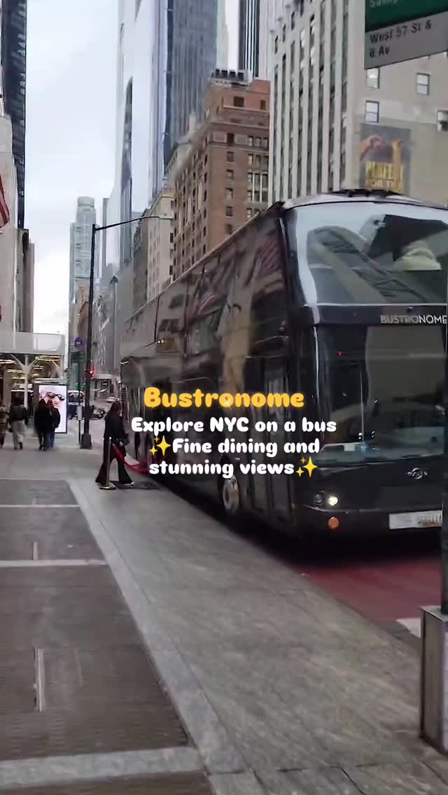 Instagram post by @sugarcoatedmasala for Groupon. Caption reads: Explore NYC on a bus 🖤
✨️Fine dining and stunning....