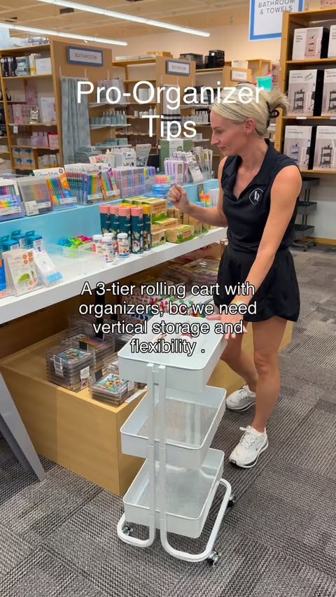 Instagram post by @b.beautifullyorganized for The Container Store. Caption reads: I spent some time at @thecontainerstore this....