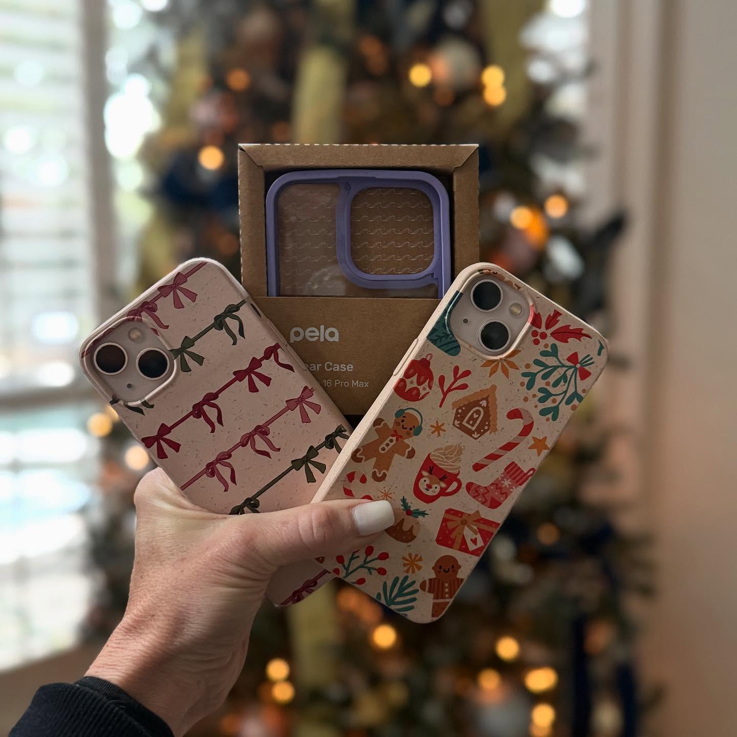 Instagram post by @alopezlifestyle for Pela Case. Caption reads: A little something for them and for me! Our new....